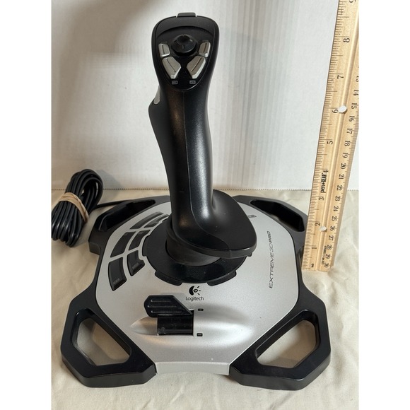 Logitech Extreme 3D Pro Joystick Flight Simulator Controller J-UK17 PC USB - Picture 8 of 8